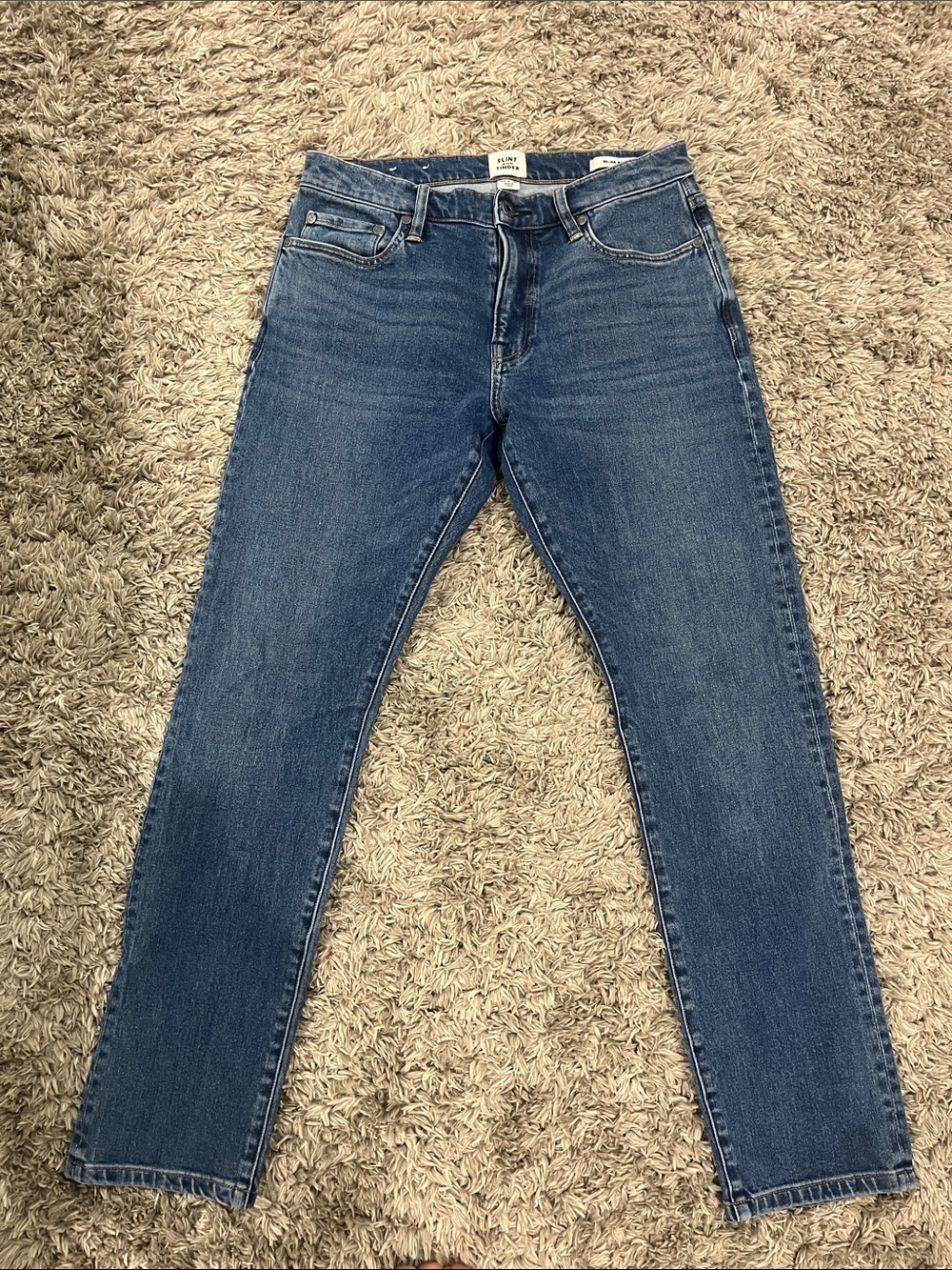 Slim Fit Men's Blue Jeans - Unknown Brand 30x30
